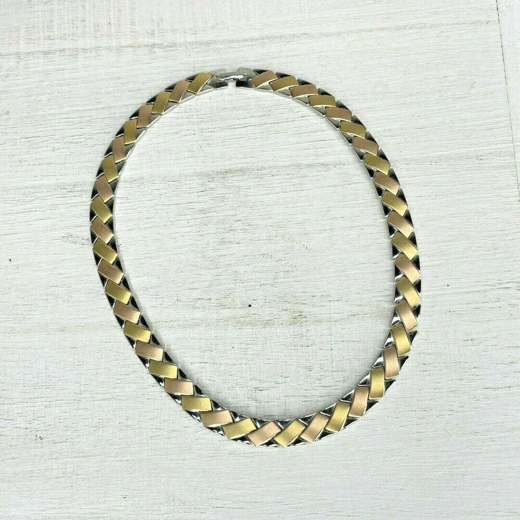 Stainless Steel Gold Silver Cooper Toned Metal M 16$